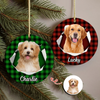 Custom Photo Dog Ceramic Ornament Christmas Gift For Dog Lovers HA75 897452