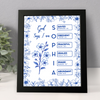 God Says I Am Name Letter In Bible Toile De Jouy Style - Personalized Picture Frame CH07 896820