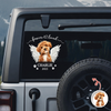 Custom Dog Photo Forever Loved Memorial Car Window Decal Sticker CH07 910476