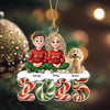 You & Me And The Dog Our Kind Of Merry Acrylic Ornament Personalized Gift For Christmas HO82 900118