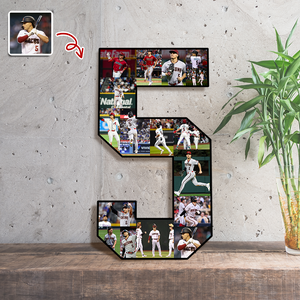 The Photo Collage And Wood Frame For Seniors And Birthdays For Baseball Lover TH10 896521