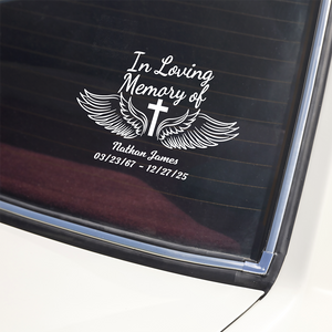 Personalized In Loving Memory of Loved One Car Window Decal Sticker Memorial Gift CH07 910214