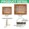 Personalized Gift For Dad American Flag and Red Brick 2-Layered Wooden Plaque With Stand LM32 893631