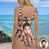 Custom Face One-Piece Swimsuit Beachwear Gift LM32 669497