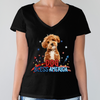 Custom Photo Dog Bless America Dark Shirt HO82 902844