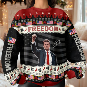 Freedom Charlie Kirk Ugly Sweater, Charlie Kirk Christmas All-Over-Printed Sweatshirt TH10 896341