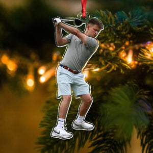 Custom Photo Golf Player Acrylic Ornament Christmas Gift For Golf Lovers HA75 897658