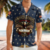 Custom Name Vintage USA 250 Years Anniversary Patriotic Eagle Freedom Faith Hawaii Shirt HO82 902530