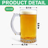 Custom Photo Best Cat And Dog Dad Ever Print Glass Beer Mug HO82 894254