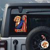 Custom Photo Even My Dogs Love America 250 Car Window Decal Sticker HA75 920516