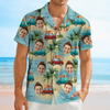 Custom Cute Face Island Vacation Summer Vibe Hawaiian Shirts LM32 893487