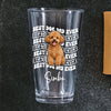 Custom Photo Best Dog Dad Ever Beer Glass - Father’s Day Gift for Dog & Cat Owners HA75 921370