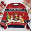 A Girl With Her Dogs - Personalized Ugly Sweater TH10 896263