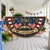 Custom Family Name 250th Anniversary 250 Years Of Freedom Non-Pleated Fan Flag LM32 669337