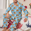 Personalized Dog Cat Photo Christmas Pajamas Matching Holiday Sleepwear, Pet Lover Gift CH07 180678