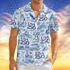 America 250th Anniversary Toile De Jouy Style Hawaii Shirt CH07 910426