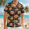 Custom Photo With Aboriginal Pattern Dog Hawaii Shirt CH07 911118