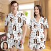 Custom Couple Photo Short Pajamas Matching Couple Clother, Valentine Gift CH07 895418