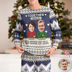 Custom Funny Face You And Me We Are A Team Together Sleepwear LM32 895571