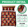 Custom Dog Photo Name Snow Christmas Light Holiday Bedding Set CH07 899086