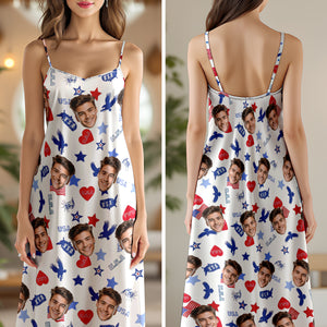 Custom Face Summer With Icon Maxi Dress TH10 892733