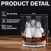 Personalized Dad and Kid Photo Engraved Whiskey Glass CH07 911372