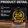 America 250 Years America 250th Anniversary Whiskey Glass HA75 897424