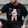 Custom Name Best Dad Ever Fist Bump Dark Shirt - Personalized Father's Day Gift for Dad LM32 899617