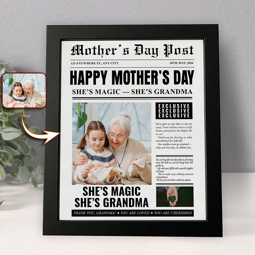 Custom Photo She's Magic She's Mom Picture Frame Mother's Day Gift HA75 920682