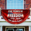 Custom Family Name 250 Year of Freedom USA Anniversary Non-Pleated Fan Flag CH07 910642