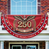 Custom Name 250th United States Of America 1776 - 2026 Anniversary Patriotic Non-Pleated Fan Flag CH07 911116