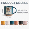 Custom Photo Dad And Kid Pottery Mug - Personalized Father’s Day Gift HO82 902382