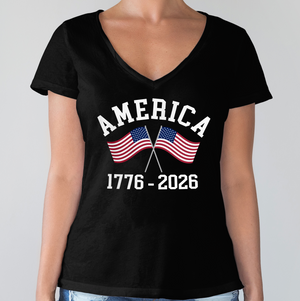 America 1776 - 2026 US Flag Dark Shirt HA75 892856