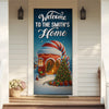 Custom Santa Background Welcome To My Home Decoration Door Cover LM32 895655