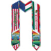 Custom Name America And Mexico Flag Graduation Stoles TH10 898535