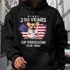 Custom Dog Photo Celebrate 250 Years of America Dark Shirt CH07 899772