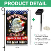 Custom Family Happy Birthday Land Of Free Led Garden Flag Independence Day Decor HA75 898338