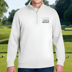 Personalized Life Is Full Of Important Choices Embroidered Golf Quarter Zip Sweater, Unique Golf Enthusiast Gift LM32 897599