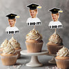 Custom Graduation Photo Look Who's Graduated Cupcake Topper HO82 901386