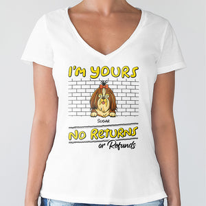 We're Yours No Returns Or Refunds Personalized Shirt For Dog Lovers TH10 892713