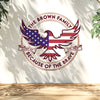 Custom Family Name Home Of The Free America 250 Metal Sign TH10 898909