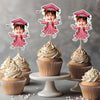 Custom Kids Face Class of 2026 Graduation Decoration Funny Cupcake Toppers LM32 893289