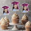 Custom Photo Graduation Decoration Cupcake Toppers HA75 892002