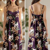 Custom Dog Photo With Lily Flowers Women's V-neck Cami Maxi Dress For Dog Lover TH10 892637