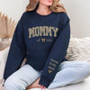 Custom Kid Name Leopard Mama Sleeve Printed Sweatshirt - Gift For Mom, Mother's Day HO82 902192