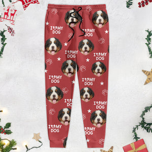 Custom Photo and Name I Love My Dog, Cat Pants Christmas Gift TA29 HA75 891788