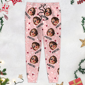 Custom Photo Besties, BFF Hashtag Personalized Pants HA75 891794
