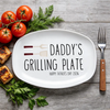 Daddy's Grilling Plate Platter Personalized Gift For Father's Day, BBQ Lovers HO82 894004