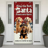 Custom Cute 3D Dog Ring the Bell, Santa Paw Are Here Door Cover LM32 895957