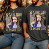 Custom Photo Senior Mom Dad Class of 2027 Comfort Shirt – Personalized Graduation Family Gift CH07 180264